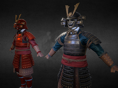 衣服 日本 武士 盔甲 人物 防具