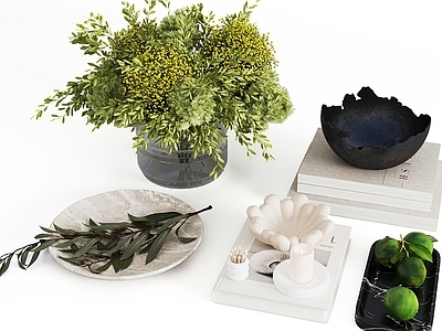 现代书籍 现代书籍摆件 装饰品 陈设品 绿植摆件