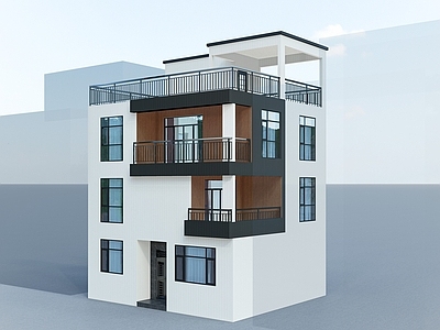 现代多层住宅 现代住宅 自建房 多层建筑 农村住宅