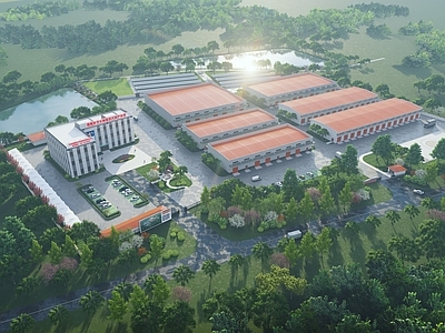 现代其他农业建筑 农品基地 现代农业厂房园区 农产品加工基地 现代厂房