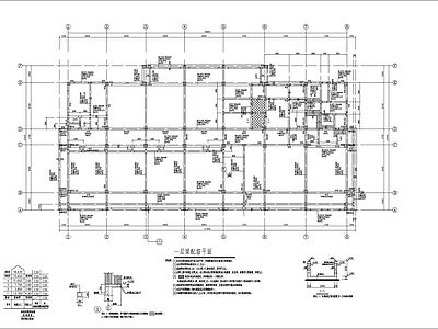 混凝土结构 高中 中学 锚杆 型钢混凝土 施工图