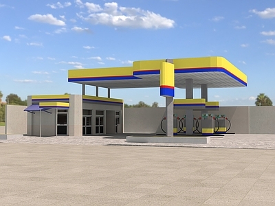 现代加油站 加油站