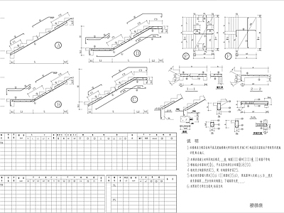 现代楼梯节点 楼梯剖面 楼梯立面节点 施工图