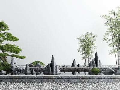 新中式庭院水景小品