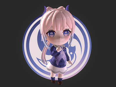 虚拟人物 小萝莉 小女孩 小精灵 Q版少女 国风学生