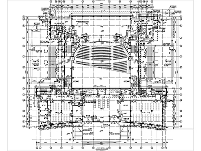 现代其他文化空间 礼堂装 施工图