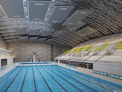 现代大型游泳馆