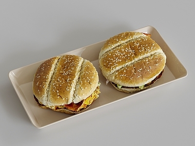 酒水食物 汉堡鸡肉卷 肯德基麦当劳产品 食物