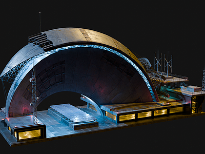 现代风格建筑 科幻建筑 赛博朋克建筑 重金属建筑 高科技建筑 工业建筑