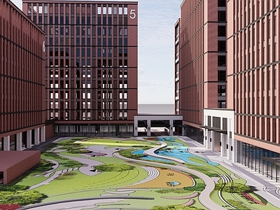 现代其他工业建筑 产业园