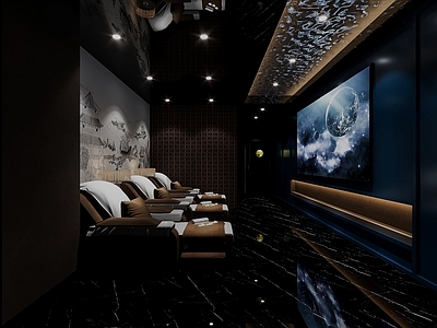 现代足浴店 足浴店 包间