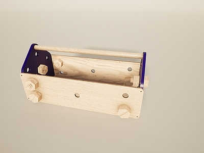 现代娱乐器材 儿童玩具木质过家家工具箱