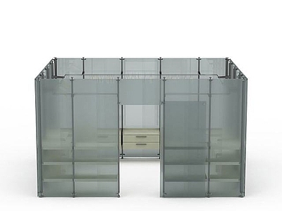现代其他电器 磨砂玻璃衣帽间