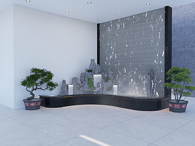 新中式现代办公景观 英德石假山 英德石 英德石竖峰