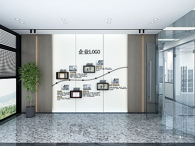 现代荣誉室 电梯厅文化墙 发展历程 企业文化 背景墙