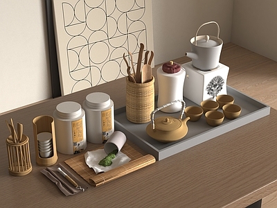茶具 新中式禅意茶具 茶杯 茶壶 茶叶