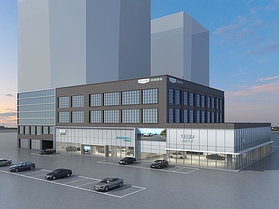 现代其他公共建筑 吉利4S店
