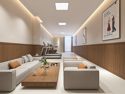 现代原木健身房 医院健身房 养老中心健身室 康复中心运动中心