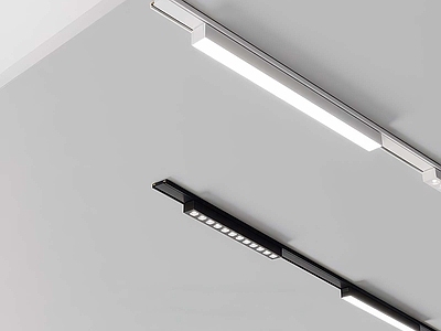 现代格栅灯 现代磁吸轨道灯 格栅灯 无主灯吊顶灯