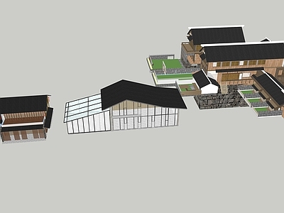 现代民宿建筑 民宿建筑