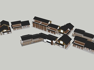 现代民宿建筑 民宿建筑