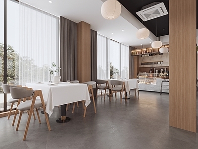 现代中餐厅 餐厅 门头