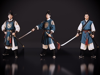 男人 2D古装男子 武进士 武举人 古代官差 影视剧角色