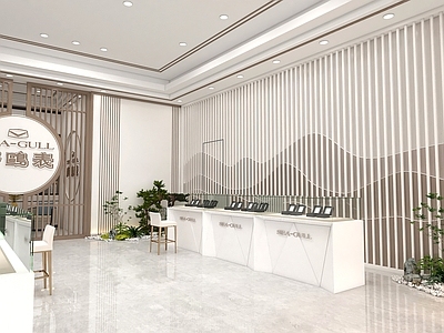 现代数码店 手表店铺 手表专卖店 手表 中式风店铺 新中式
