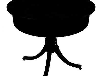 现代客厅圆几