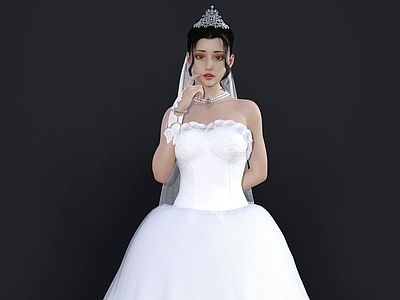 现代婚纱新娘