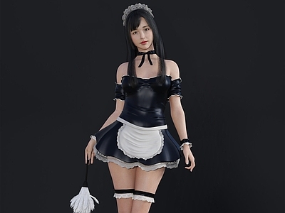 现代女仆装人物