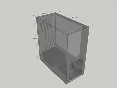 办公设备 亚克力机箱 透明机箱 电脑机箱 ATX机箱 现代机箱