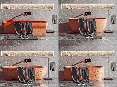 现代浴缸组合