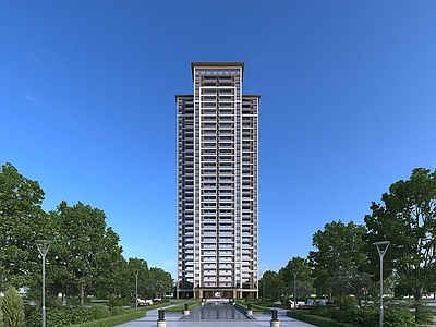 现代风格高层住宅办公楼