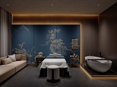新中式现代足浴店 足浴spa