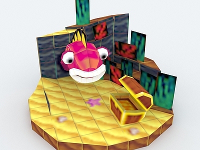 现代艺术风格建筑 卡通建筑