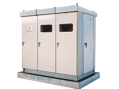 现代风格建筑 变电箱
