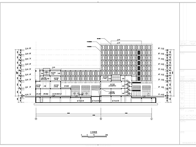 现代办公楼建筑 多层现代社区综合 服务中心初步设计 施工图