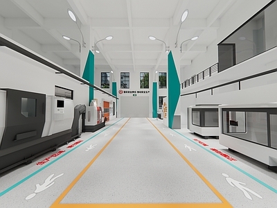 现代简约其他公共空间 精密加工工厂 工厂车间