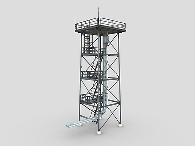 军事器材 建筑 哨塔 铁塔 守卫塔