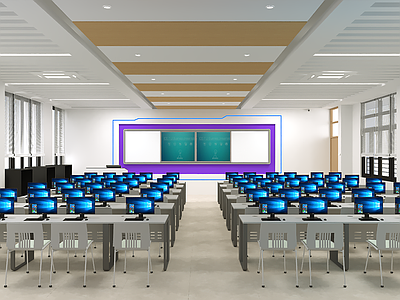 现代教室 多媒体教室 电脑室 教学室