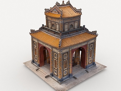 中古艺术风格建筑 寺庙