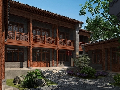 中式农村庭院