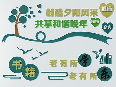 现代百善孝为先社区展板