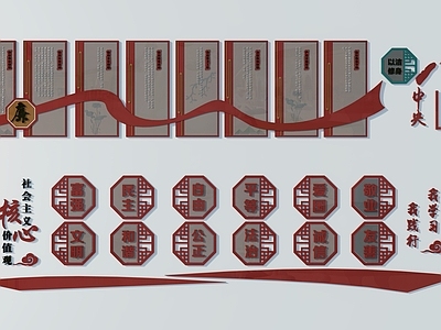 现代党建展板