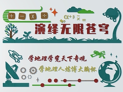 现代教学展板