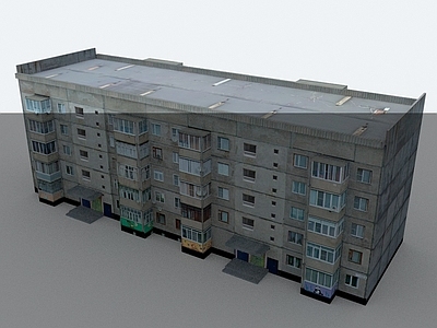 现代其他公共建筑 小区 居民楼