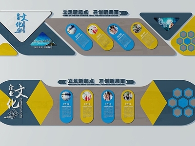 现代企业文化展板