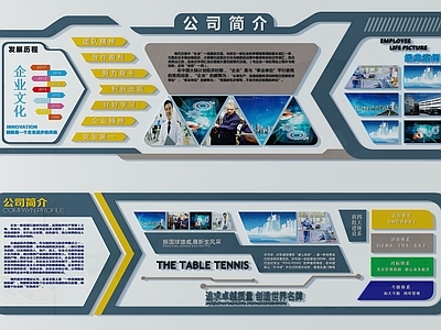 现代企业文化展板