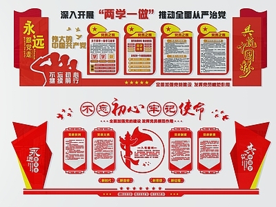 现代党建展板